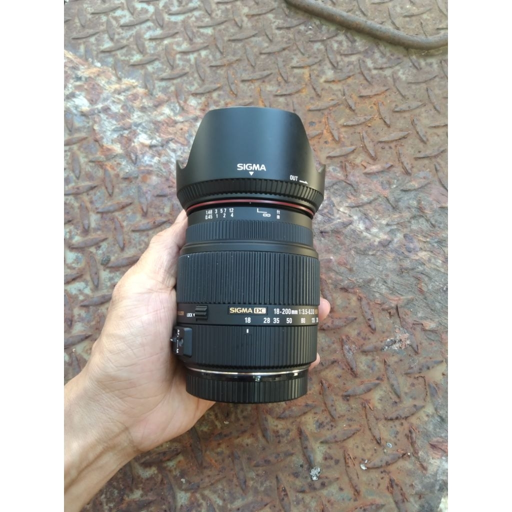 Lensa Sigma DC 18 200mm os hsm for canon