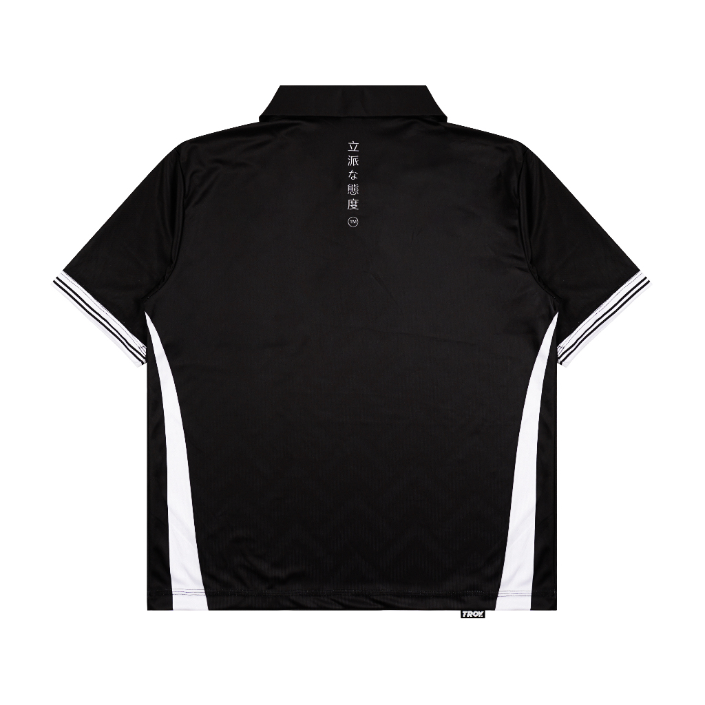 Troy Company Jersey Hitam Aksen Putih - Against Yourself Jersey Black Accent White JSM 3617