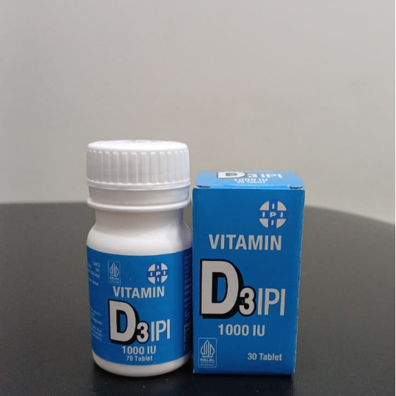 Ipi Vitamin D3 1000 IU - Suplemen Vitamin D untuk Lansia, Ibu Hamil, dan Ibu Menyusui