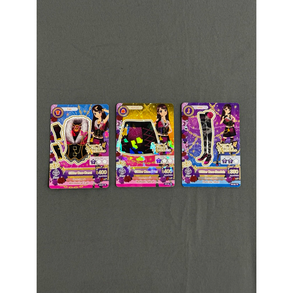 Aikatsu Glitter Rose Fullset Ran Shibuki