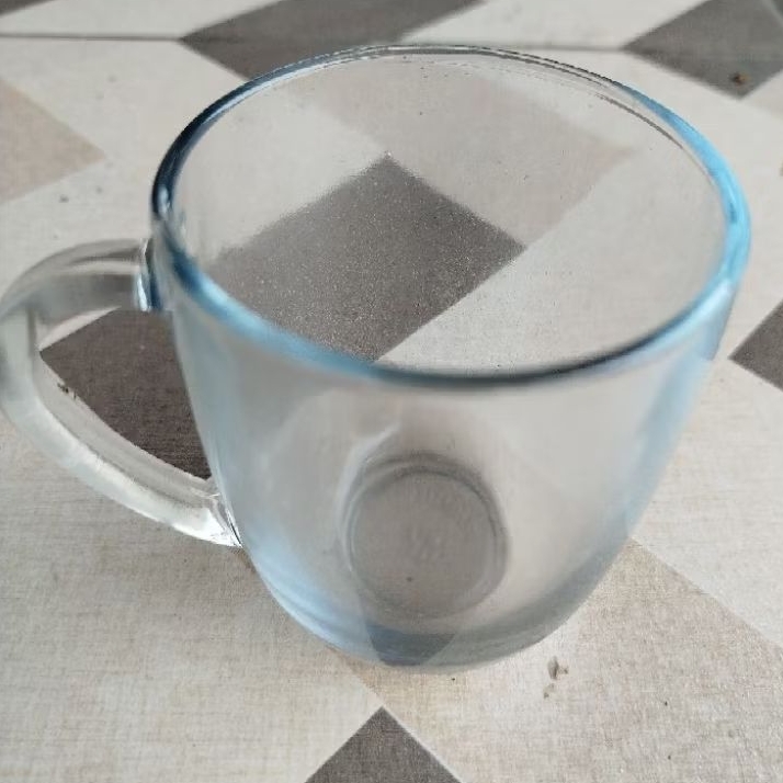 gelas kaca polos, gelas kopi