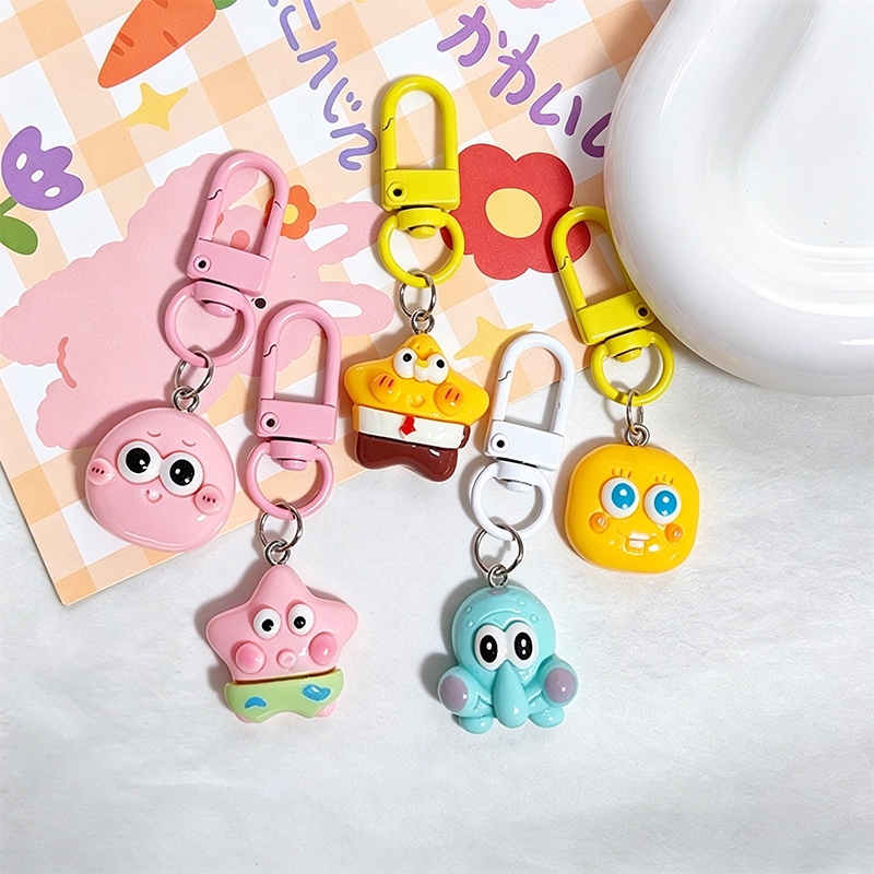 Gantungan Tas SpongeBob Patrick Imut - Hadiah Ulang Tahun untuk Sahabat Aksesori Tas Anak