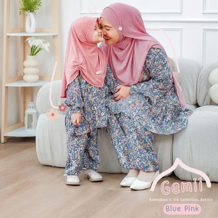 BEBICA Setelan Anak Muslim Rayon Premium Bebica GEMII - Couple Ibu Anak