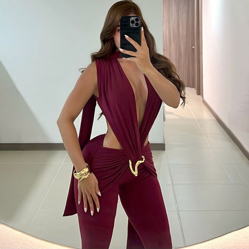 Jumpsuit Wanita Women Party Sexy Jumpsuit Impor J0135