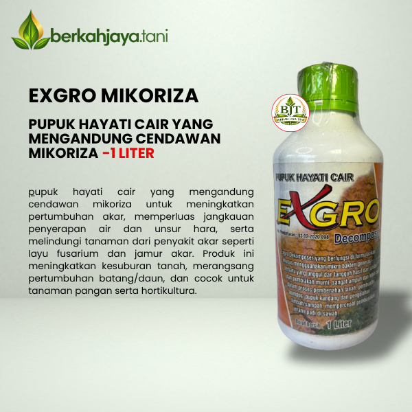 EXGRO Mikoriza. pupuk hayati cair yang mengandung cendawan mikoriza -1 LITER