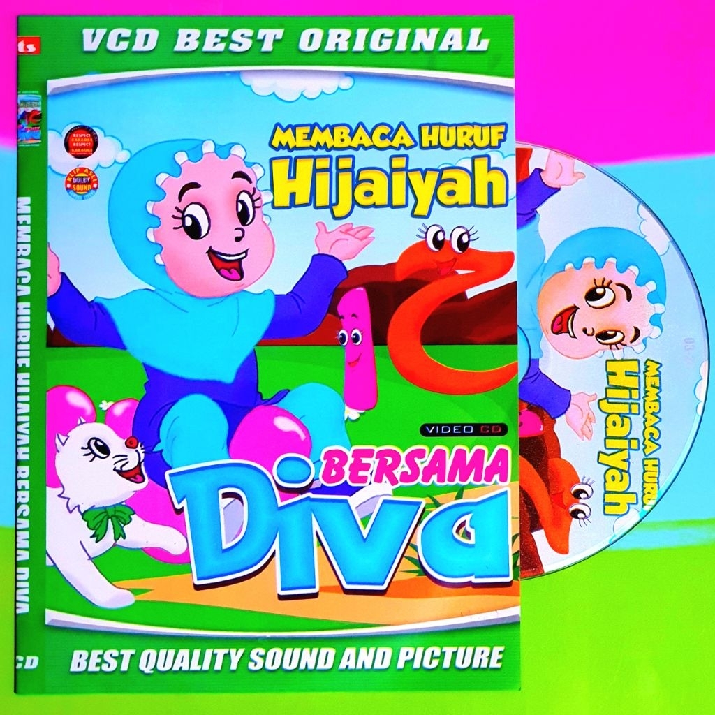KASET VCD EDUKASI ANAK BELAJAR NGAJI HURUF HIJAIYAH BERSAMA DIVA-VCD MUROTTAL ANAK BELAJAR NGAJI ALQ