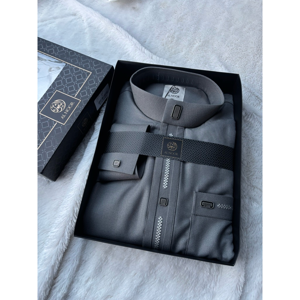 Jubah al noor premium manset katun