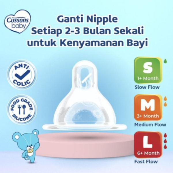 Cussons Baby Dot Susu Silicone Nipple/Bulat