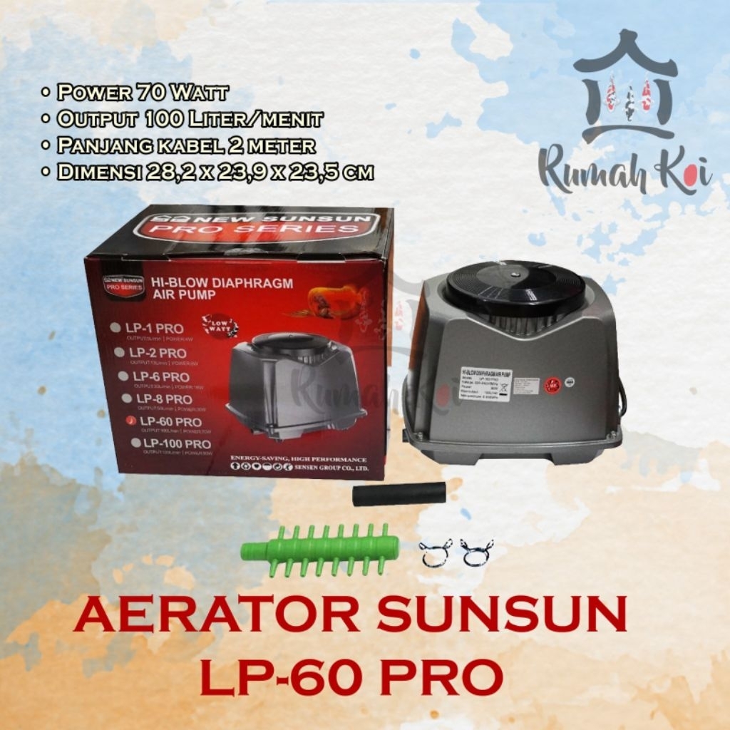 New Sunsun LP 60 pro, aerator Hi Blow