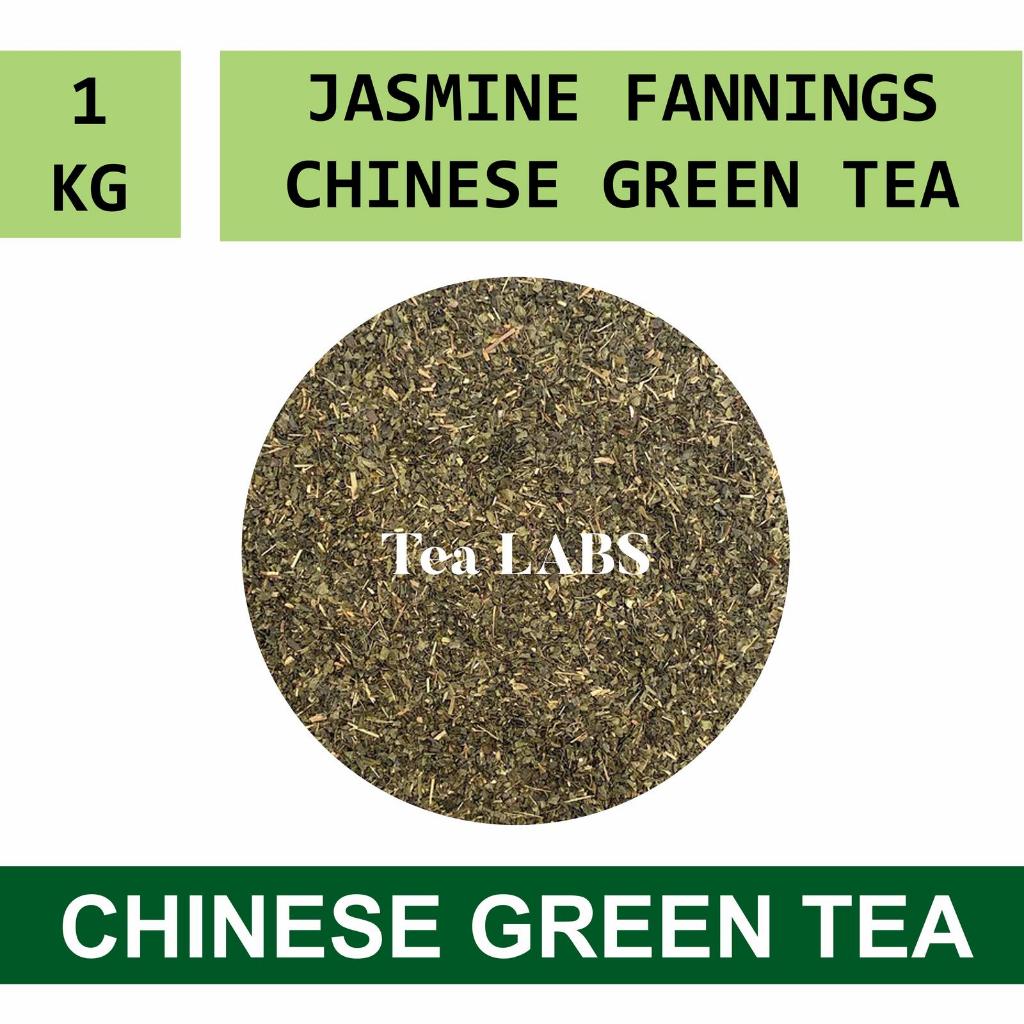 Jasmine Green Tea Fannings / Teh Hijau Bubuk Kasar Aroma Melati 1 KILO