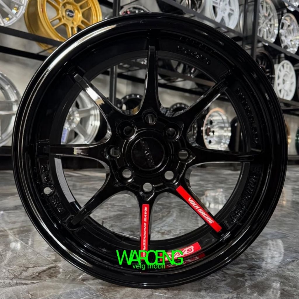 velg ring 15 CE28 lebar 7 pcd 4x100 - 4x114,3 velg racing r15 avanza Xenia velg mobil ring 15 velg W