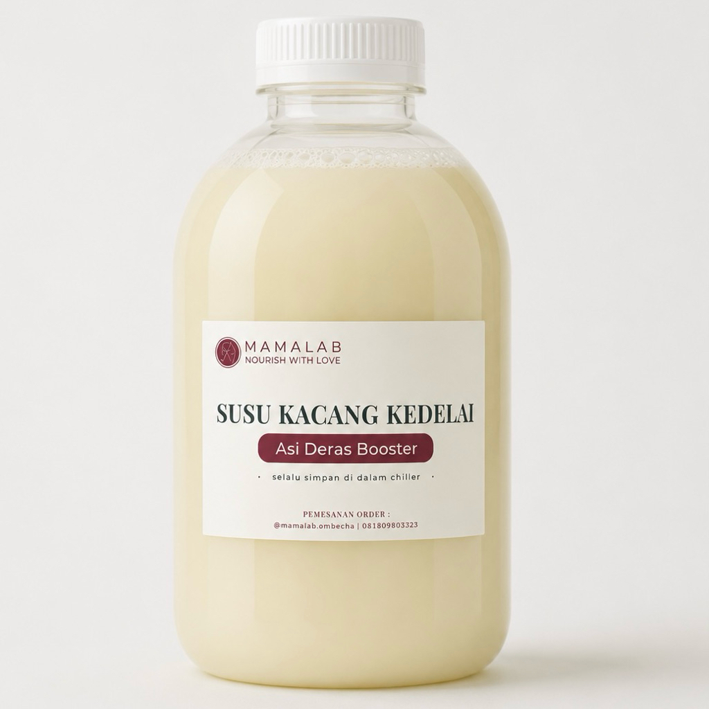 Asi Deras Booster 1 L - Susu Kacang Kedelai Organik Non GMO and Lactose Free