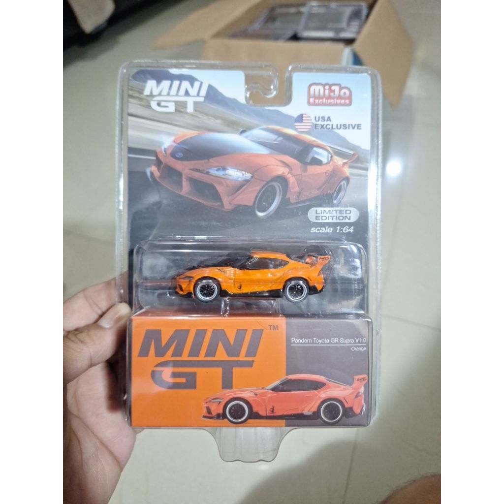 MINI GT 294 PANDEM TOYOTA GR SUPRA V1.0 ORANGE BLISTER