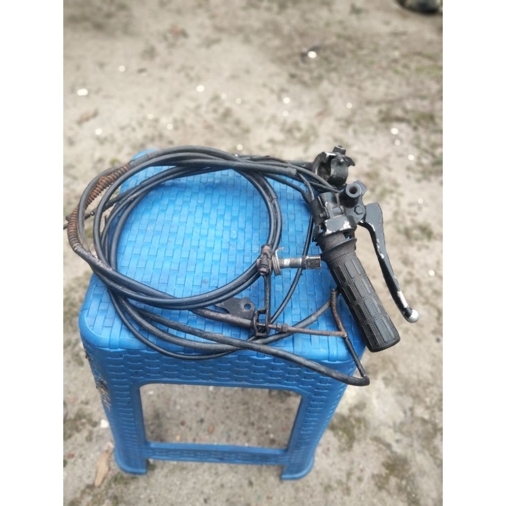 Handle gas dan rem set kabel Qingqi babymatic 50cc sundiro dsj