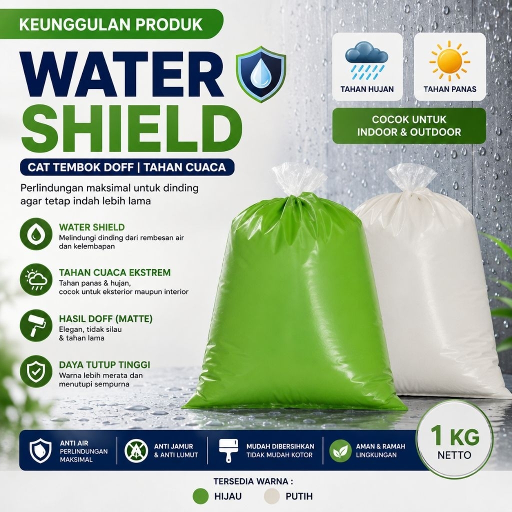 cat tembok water Shield dof 1 kg