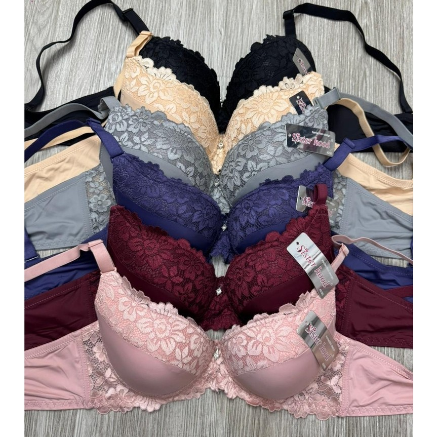 Bra Plus Size Sisterhood S2229 - Cup C/D, Kawat, Push Up, Kait 3, Import Bangkok
