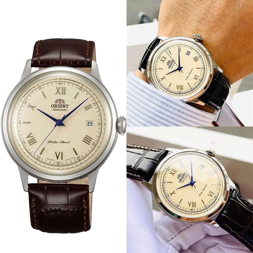 Promo Original Jam Tangan Pria Orient Bambino 40.5mm Dial Cream FAC00009N / TAC00009N Automatic Gara