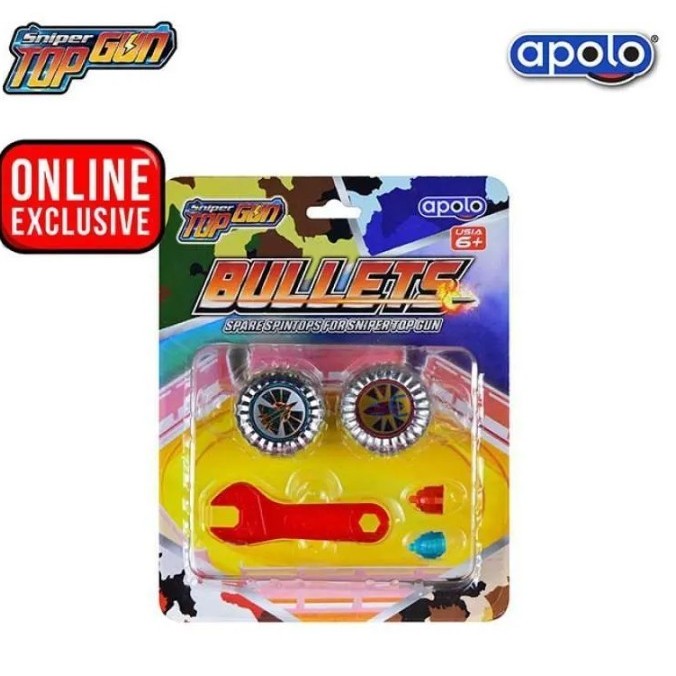 APOLO SNIPER TOP GUN BULLETS BLAZING FIGHTER & FLAMING MISSILE MAINAN ANAK ORIGINAL