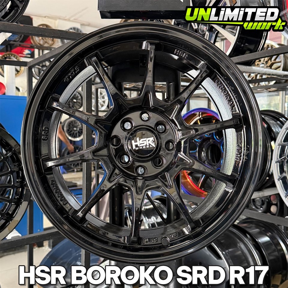 Velg HSR Boroko SRD R17 Velg Model CE28 PCD 4X100 - 4X114,3 Mobil Fronx City Yaris Avanza  Baleno