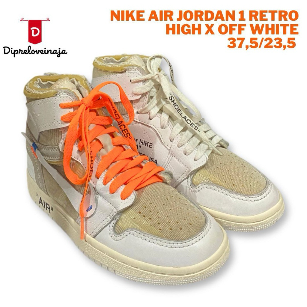 NIKE AJ 1 RETRO HIGH X OFF WHITE 37,5/23,5 PRELOVED DPLA0400