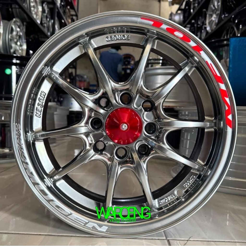 velg MUGEN MF10 ring 14 lebar 6 et 40 velg mobil r14 Avanza Xenia Livina Wuling binguo kijang Brio j