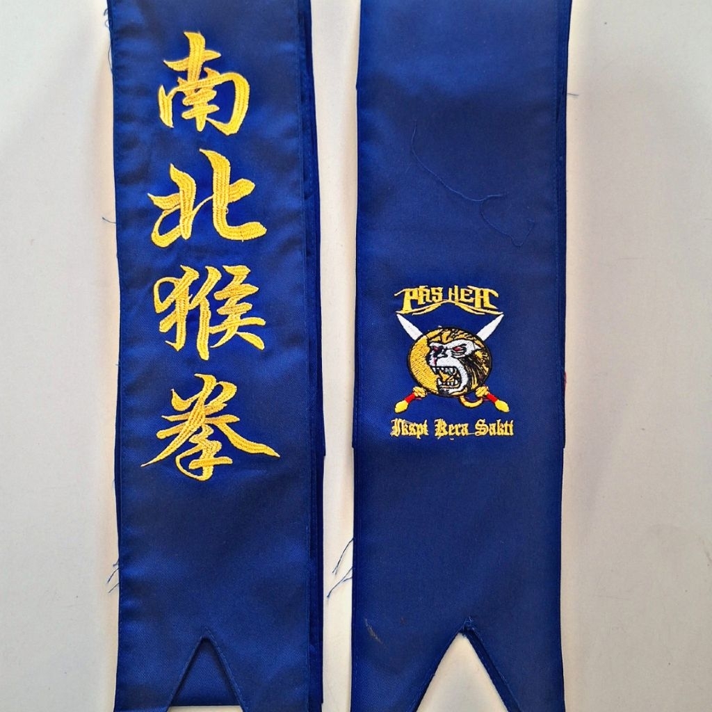 SABUK IKSPI BIRU DRILL BORDIR KOMPUTER