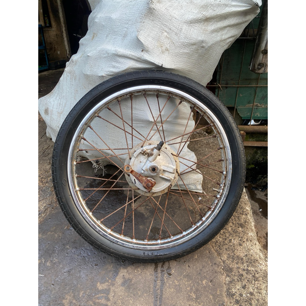 velg set depan original honda win plus ban