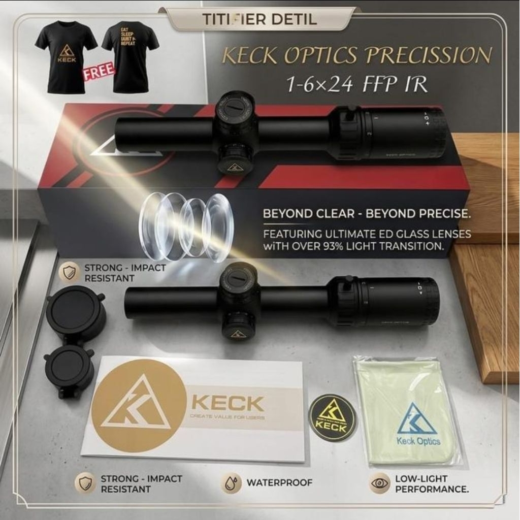 Keck Optics Precission 1-6x24 FFP IR
