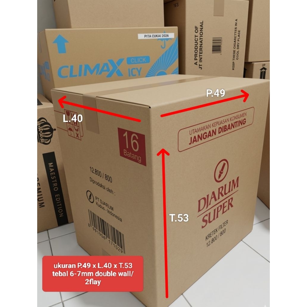 kardus paket jarum super