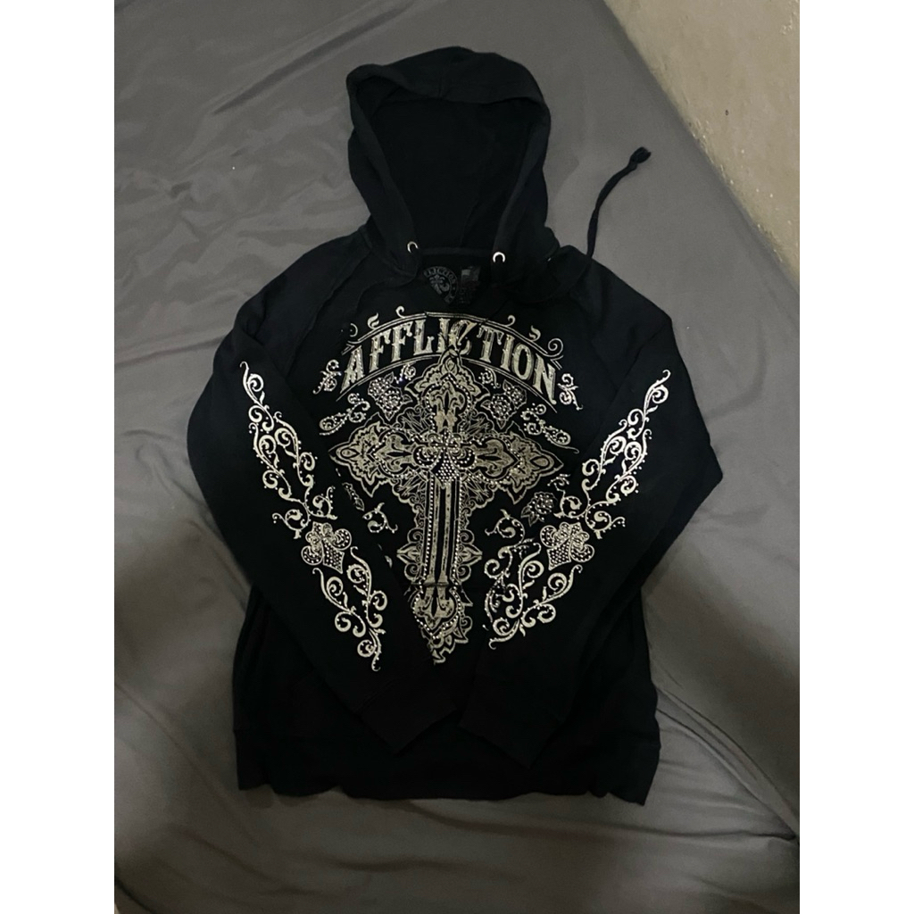 Affliction Black Graphic hoodie