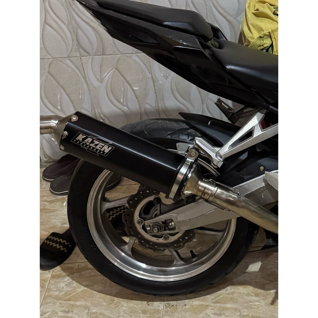 knalpot cbr250rr slincer kazen+header proliner chrome
