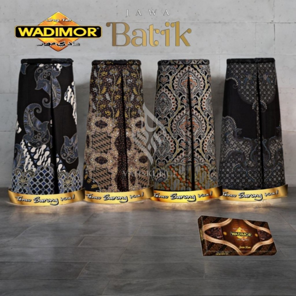 Wadimor Sarung Dewasa Motif | Wadimor Primer Batik | Sarung Wadimor Batik Hitam Premium Katun Lembut