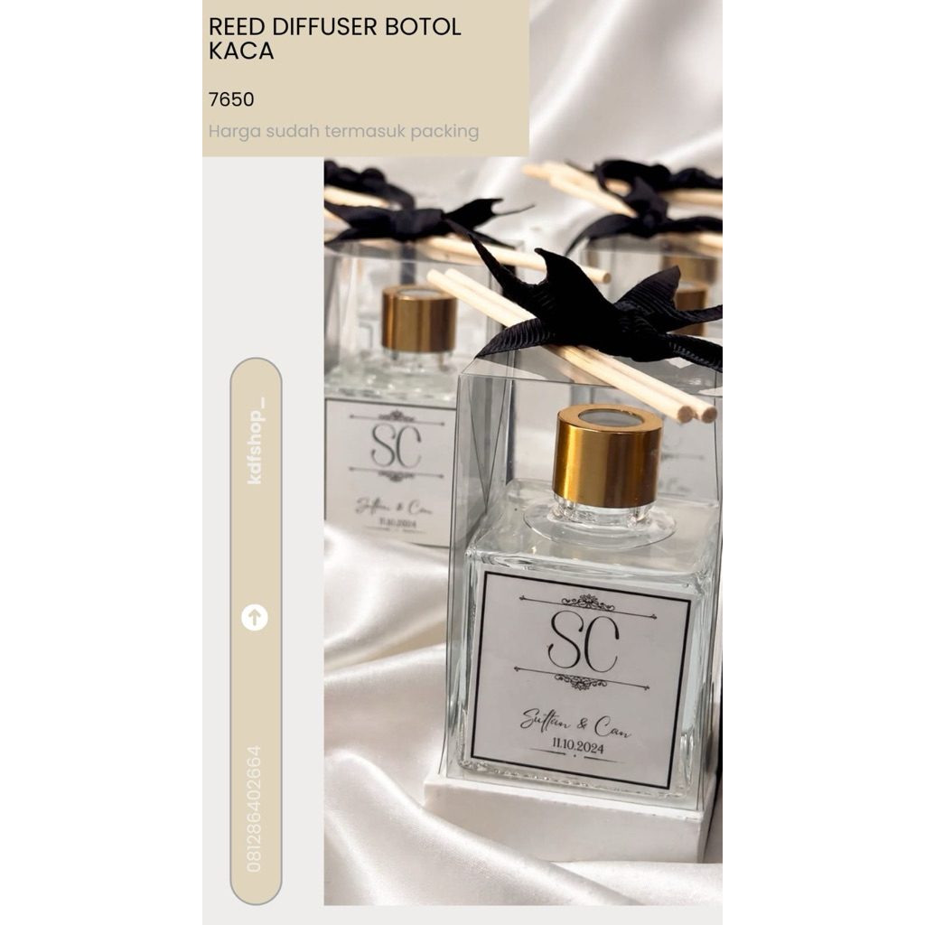 souvenir reed diffuser