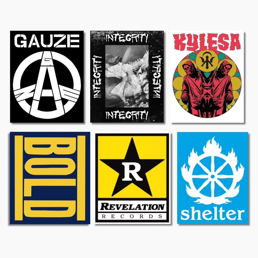Sticker Vinyl Band Integrity Gauze Kylesa Bold Revelation Shelter Hardcore | Stiker Band Hardcore Pu