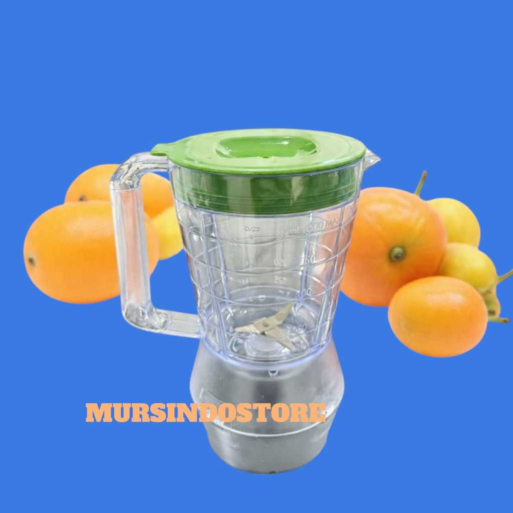 1 SET GELAS BLENDER JUS PHILIPS HR 2056/ GELAS ET JUS PHILIPS HR 2056 PLASTIK