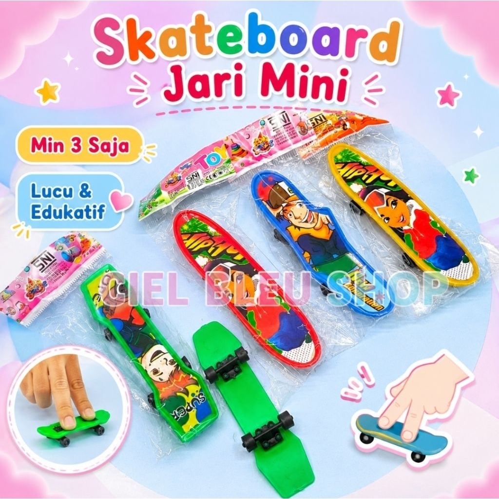 MAINAN SKATEBOARD MINI ANAK / SKATEBOARD JARI