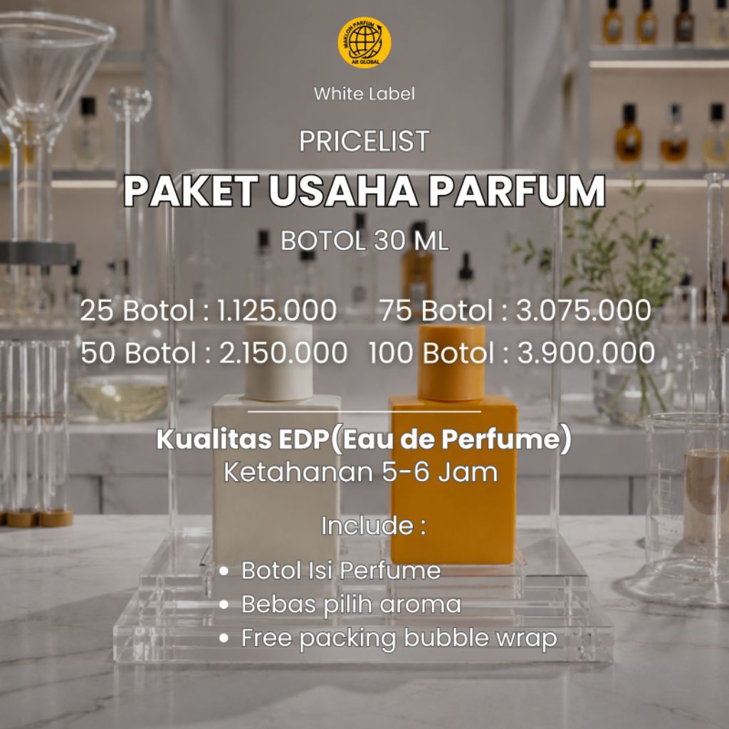 Maklon Parfum Tanpa Label Kualitas EDP