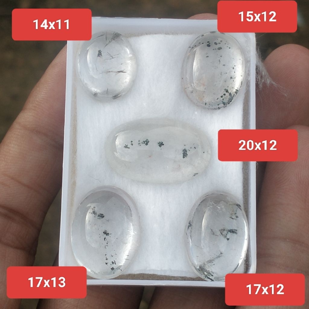5 biji batu kecubung platina cuma 185 ribu