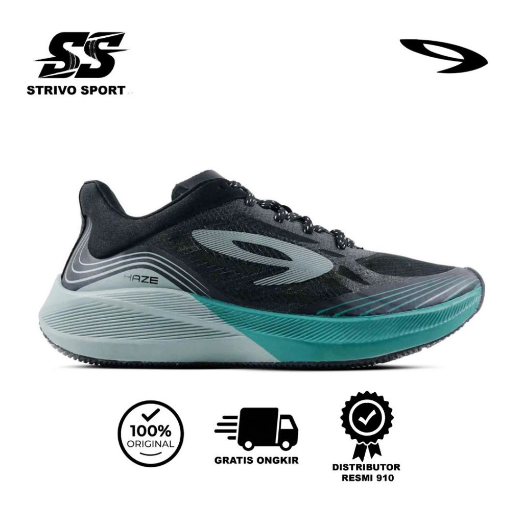 Strivo - 910 Nineten Haze Vision 1.0 - Hitam/Abu/Hijau Hydro