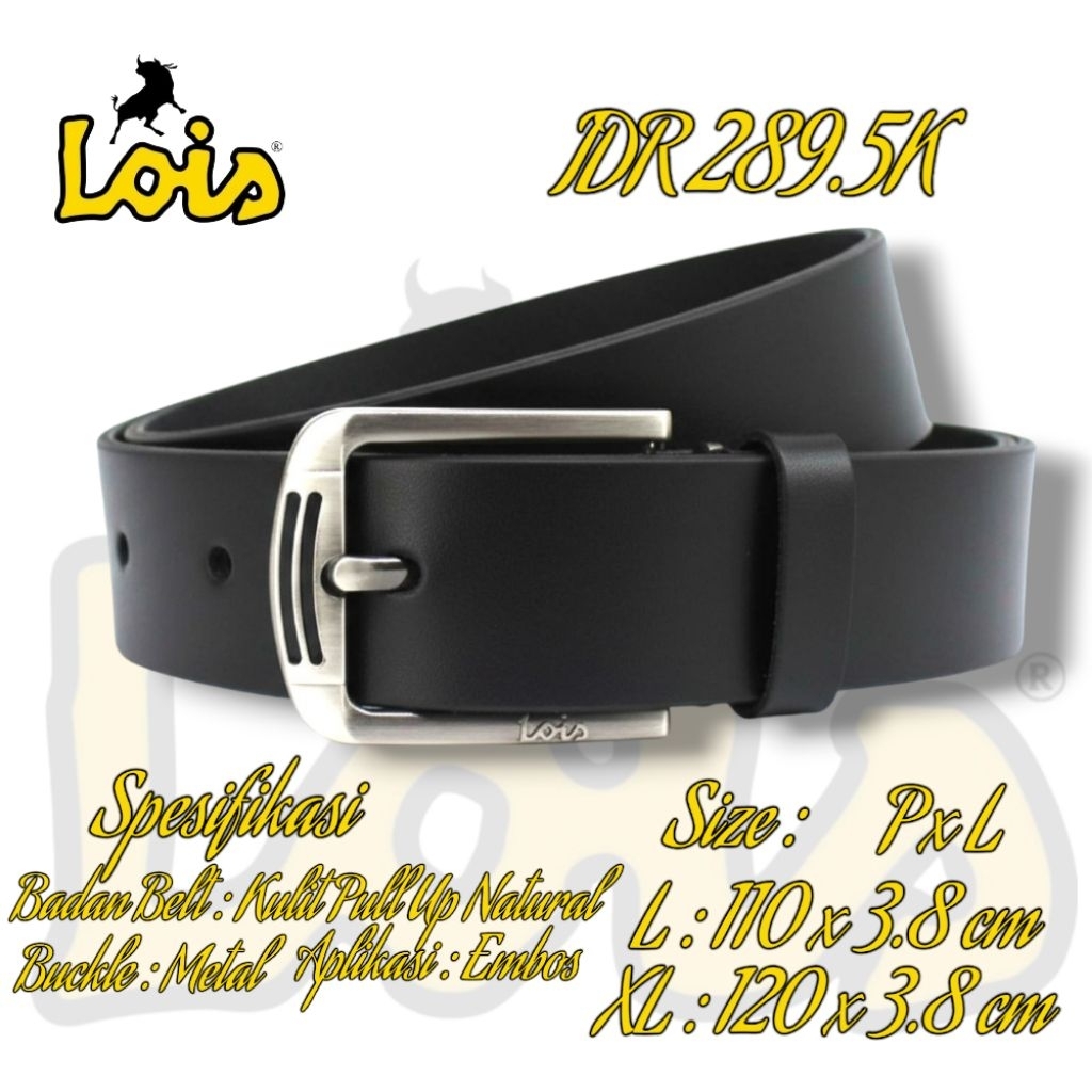 Belt LOIS ORIGINAL/Ikat Pinggang Pria Model Terbaru