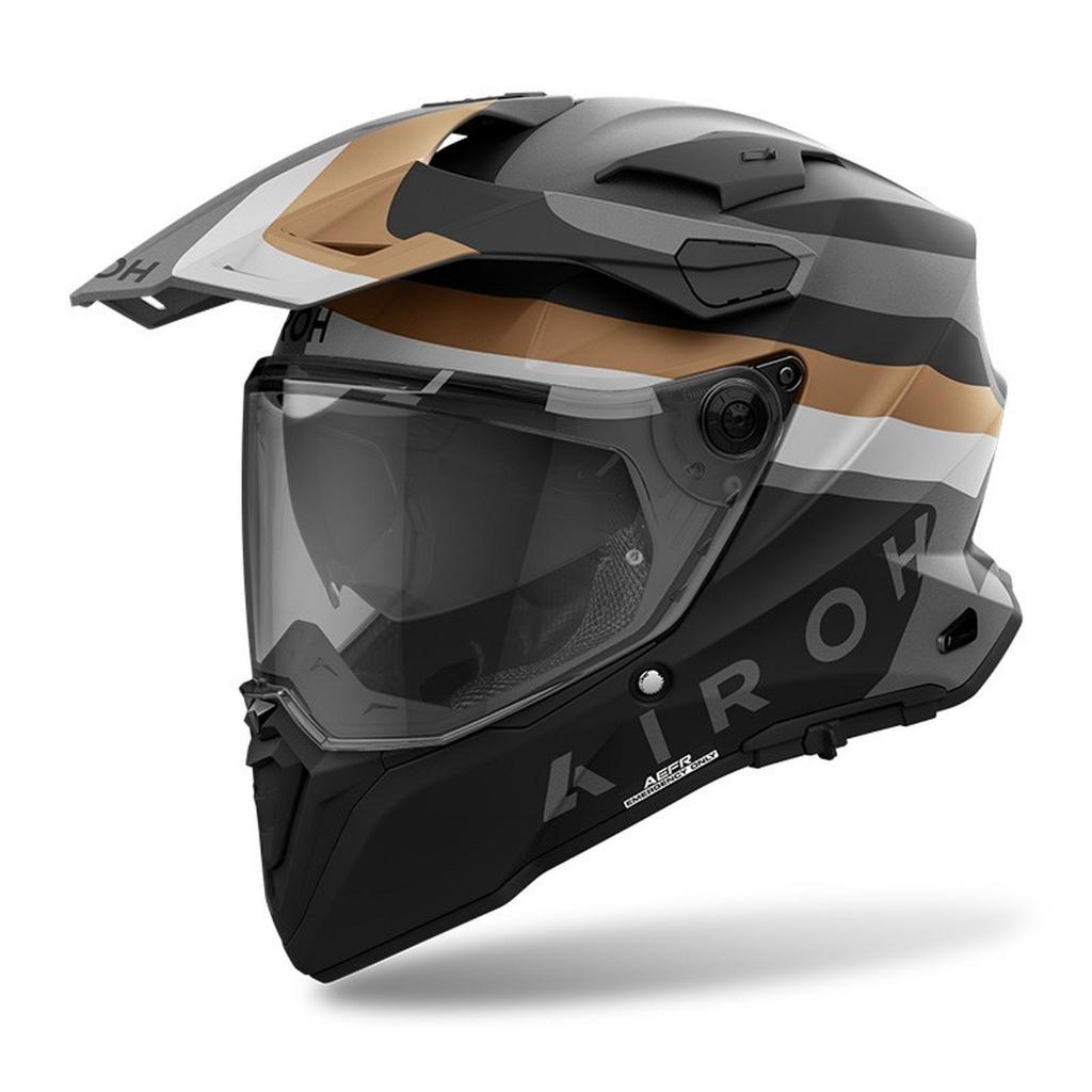 AIROH COMMANDER 2 DOOM GOLD MATT ORIGINAL HELM AIROH COMMANDER 2