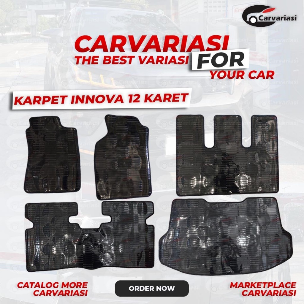 Karpet Mobil Karet Anti Slip Mudah Dibersihkan Karpet Innova 2012 Karpet Karet Innova 2012 2013 2014