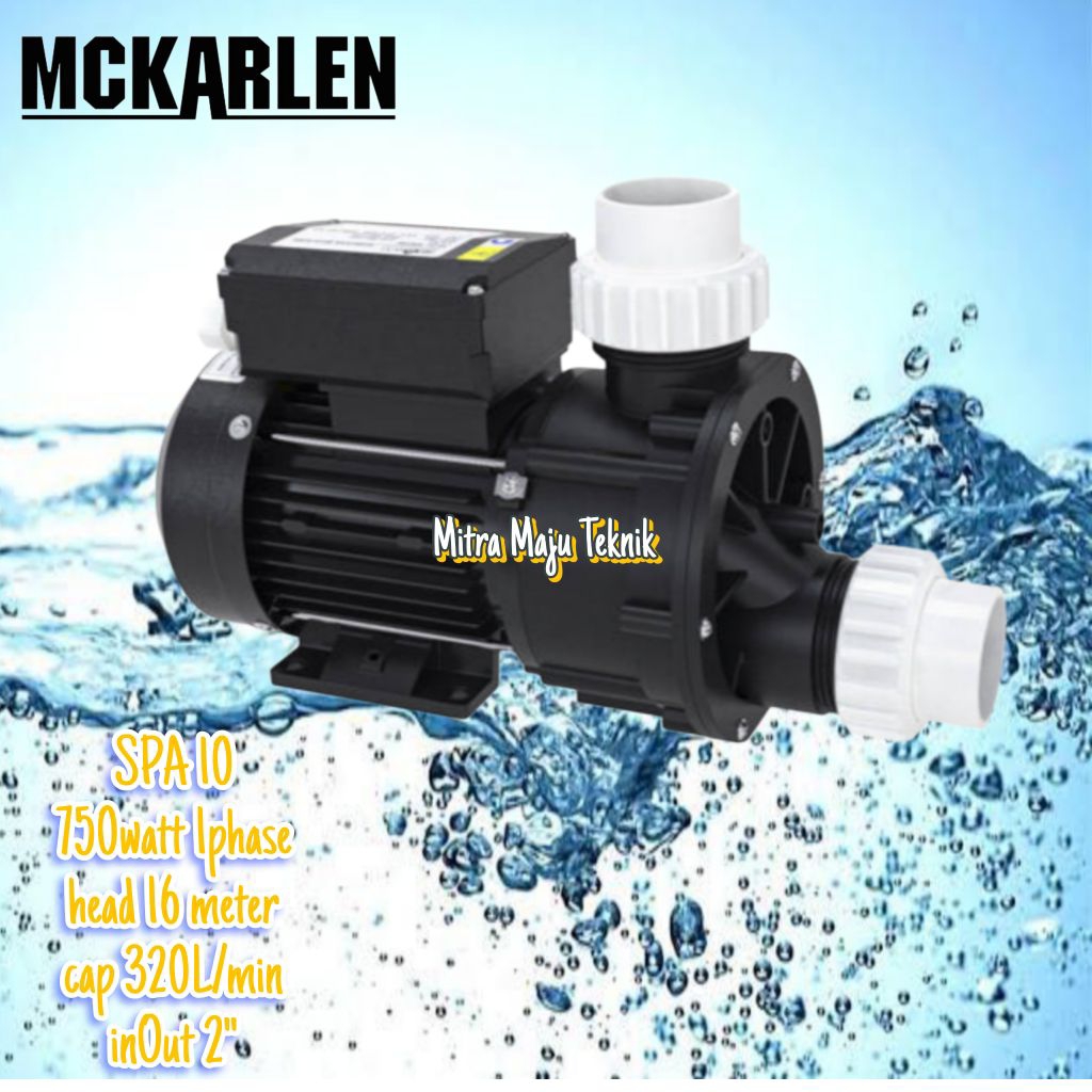 Mckarlen Pompa Kolam Renang Spa 10 0,75kw 1hp 220V Pompa Kolam Spa