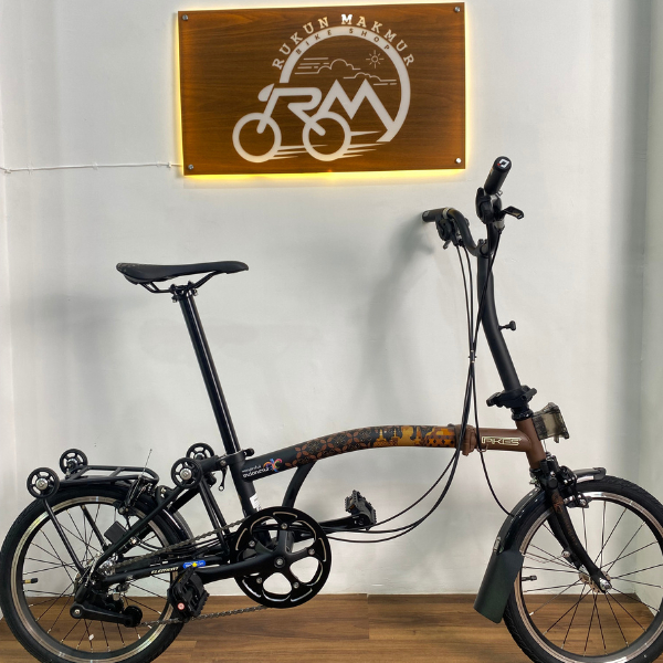 Element Folding Bike PIKES Gen 2 Central Java Wonderful Indonesia Batik Candi Borobudur Special Edit