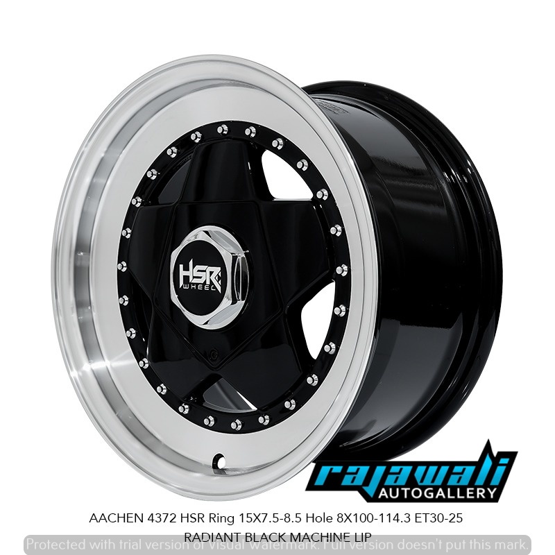 VELG HSR WHEEL - AACHEN RING 15 CELONG UNTUK MOBIL KIJANG VIOS IGNIS LIVINA BRIO