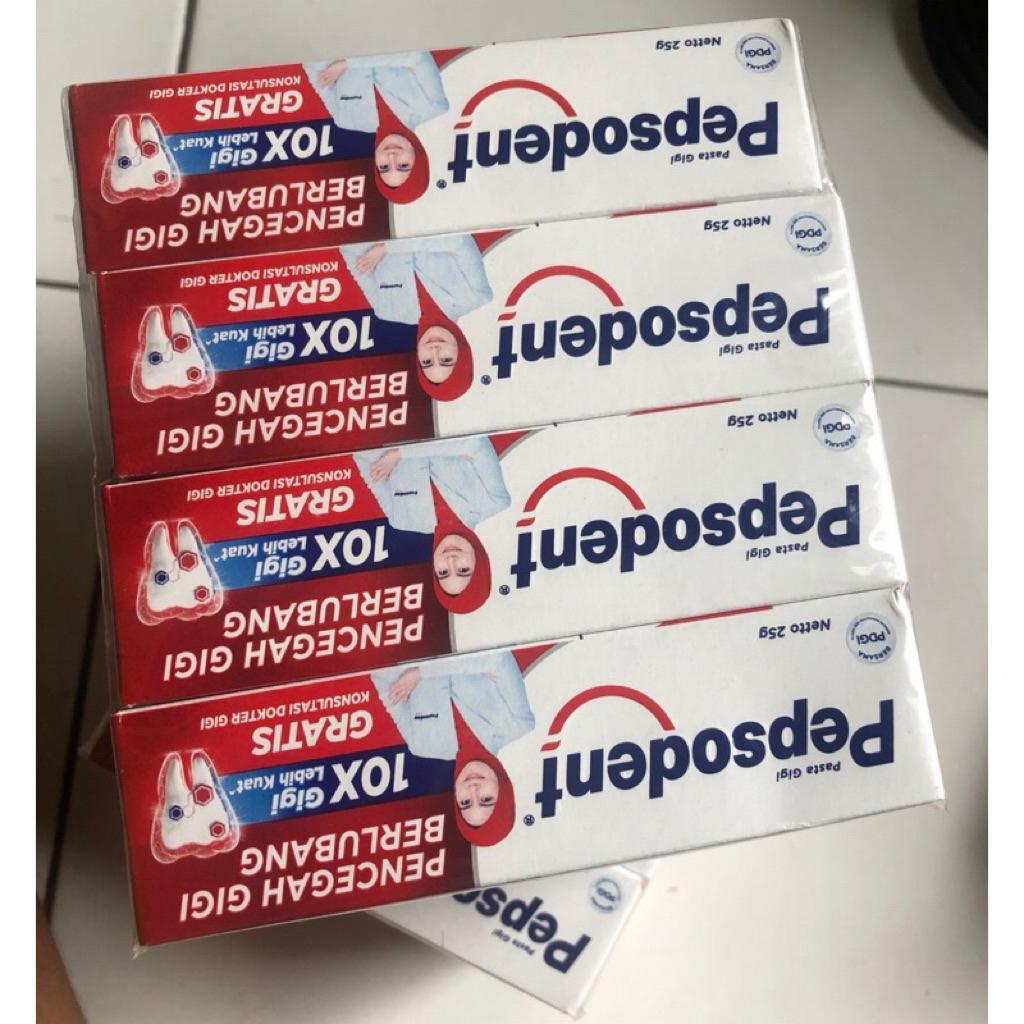 Pepsodent Mini Travel Size 25g Pasta Gigi Kecil Odol