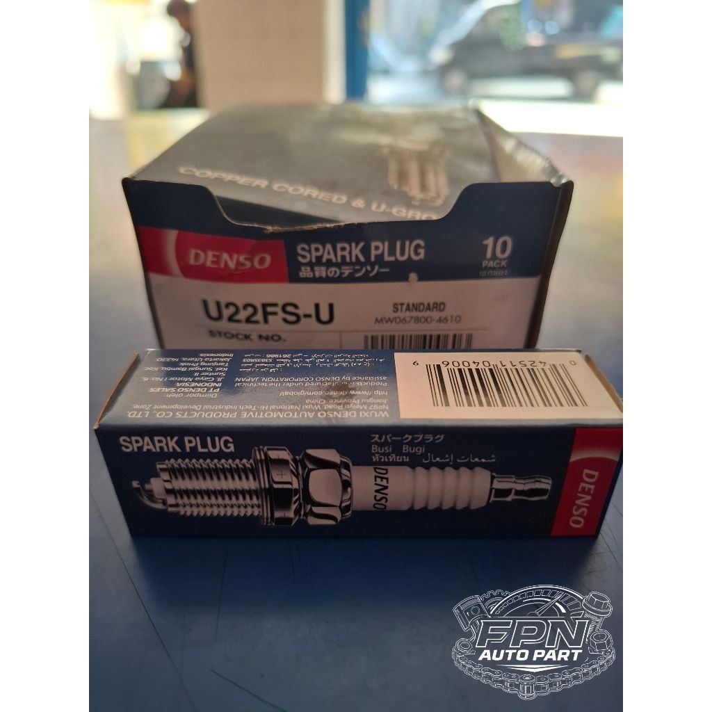 Busi Motor Denso U22FS-U 12-U22FS-U Drat Pendek