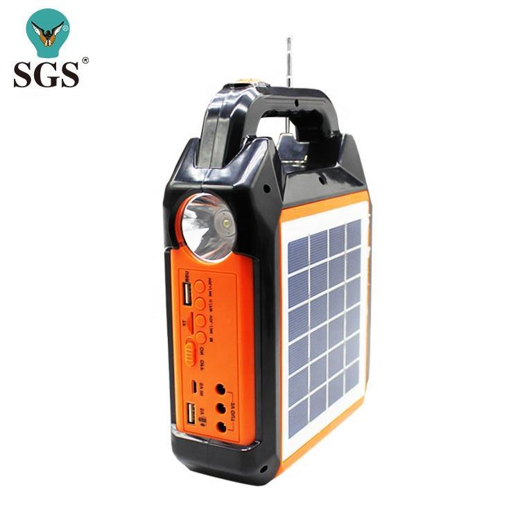 Powerstation Camping 12V Portabel Tenaga Surya Baterai Multi-Fungsi Power Station Mini Panel Surya