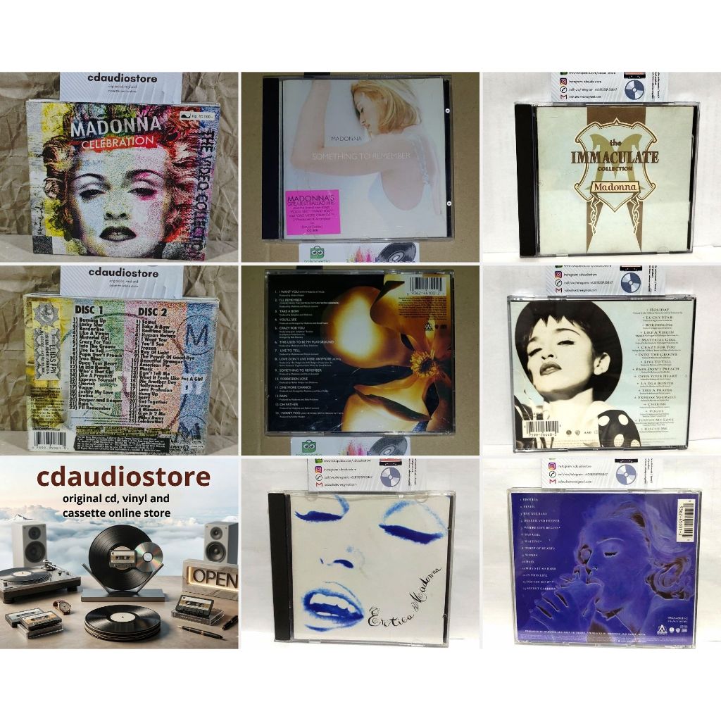 CD DVD / DVD MADONNA - CELEBRATION THE VIDEO COLLECTION 2DVD / CD MADONNA - THE IMMACULATE COLLECTIO