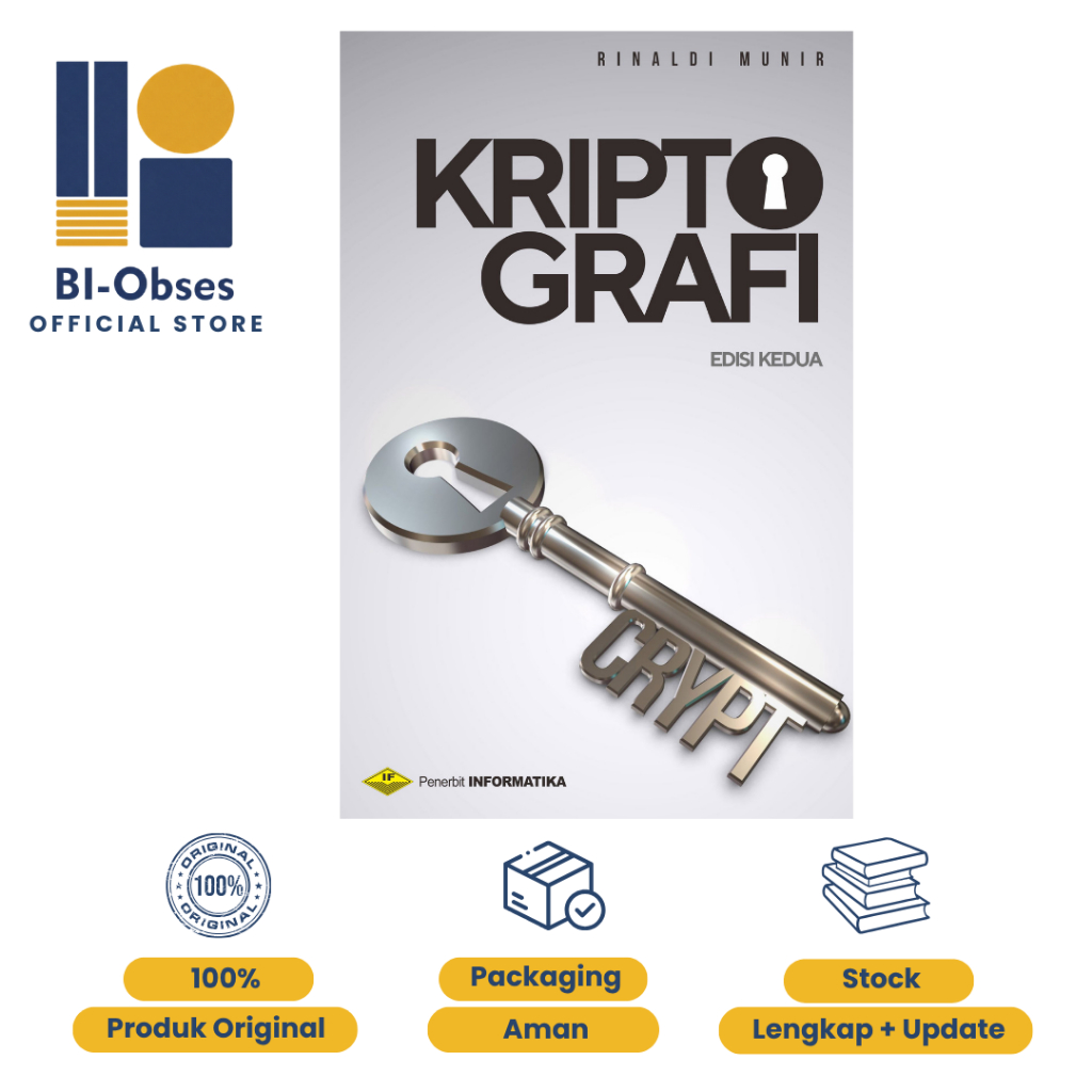 Kriptografi Edisi Kedua – Rinaldi Munir – Informatika – Buku Kriptografi